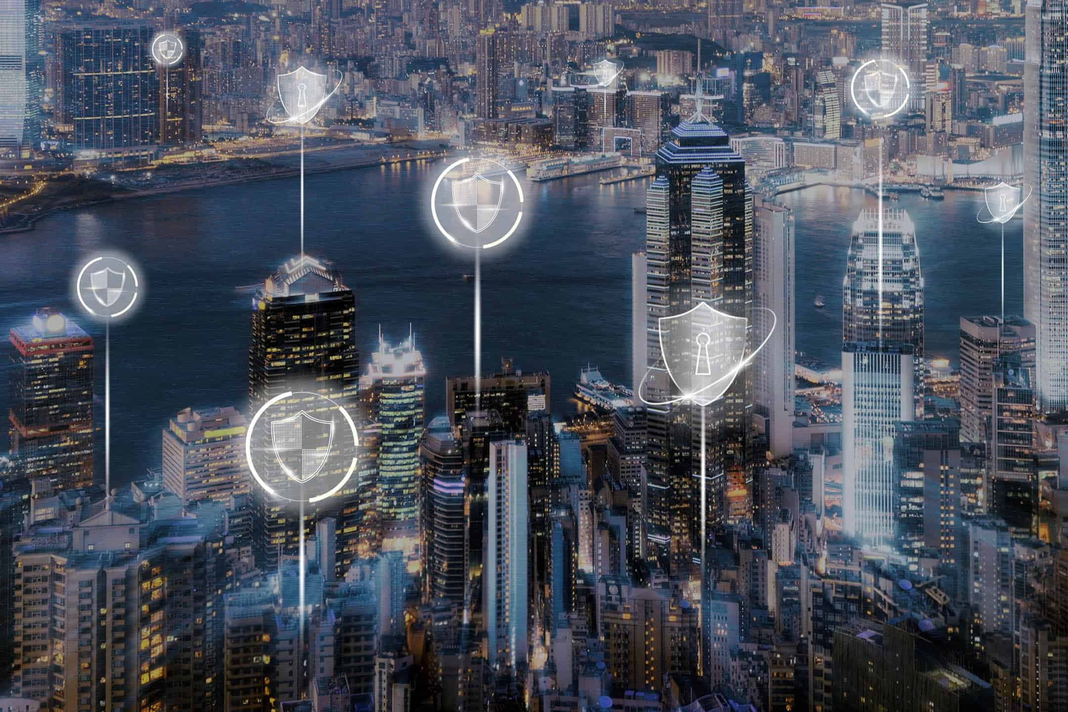 Security technology and digital protection of urban data.